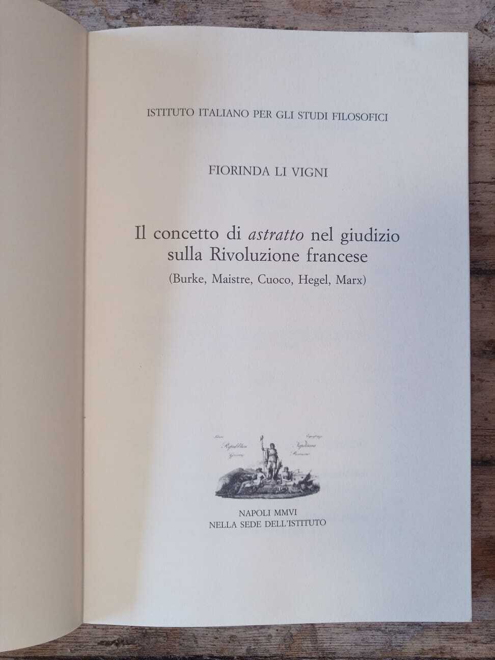 Il concetto di astratto nel giudizio sulla Rivoluzione francese