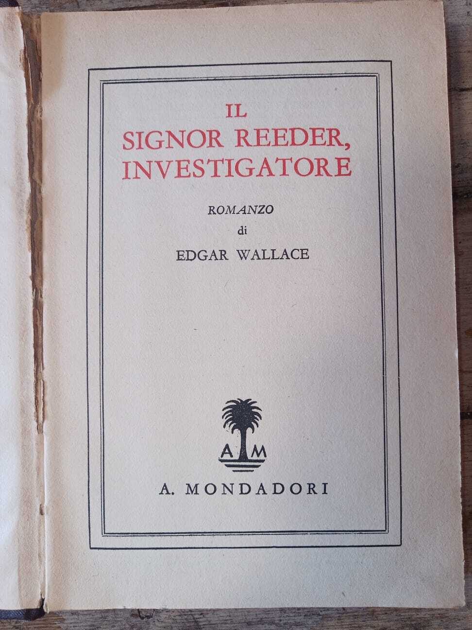 Il signor Reeder, investigatore