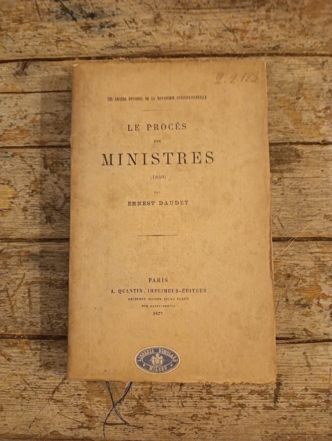 Le procès des ministres (1830)