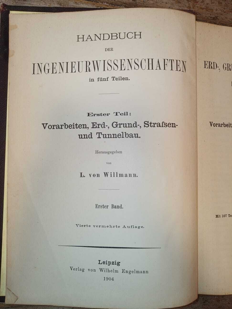 Handbuch der Ingenieurwissenschaften. I. I.