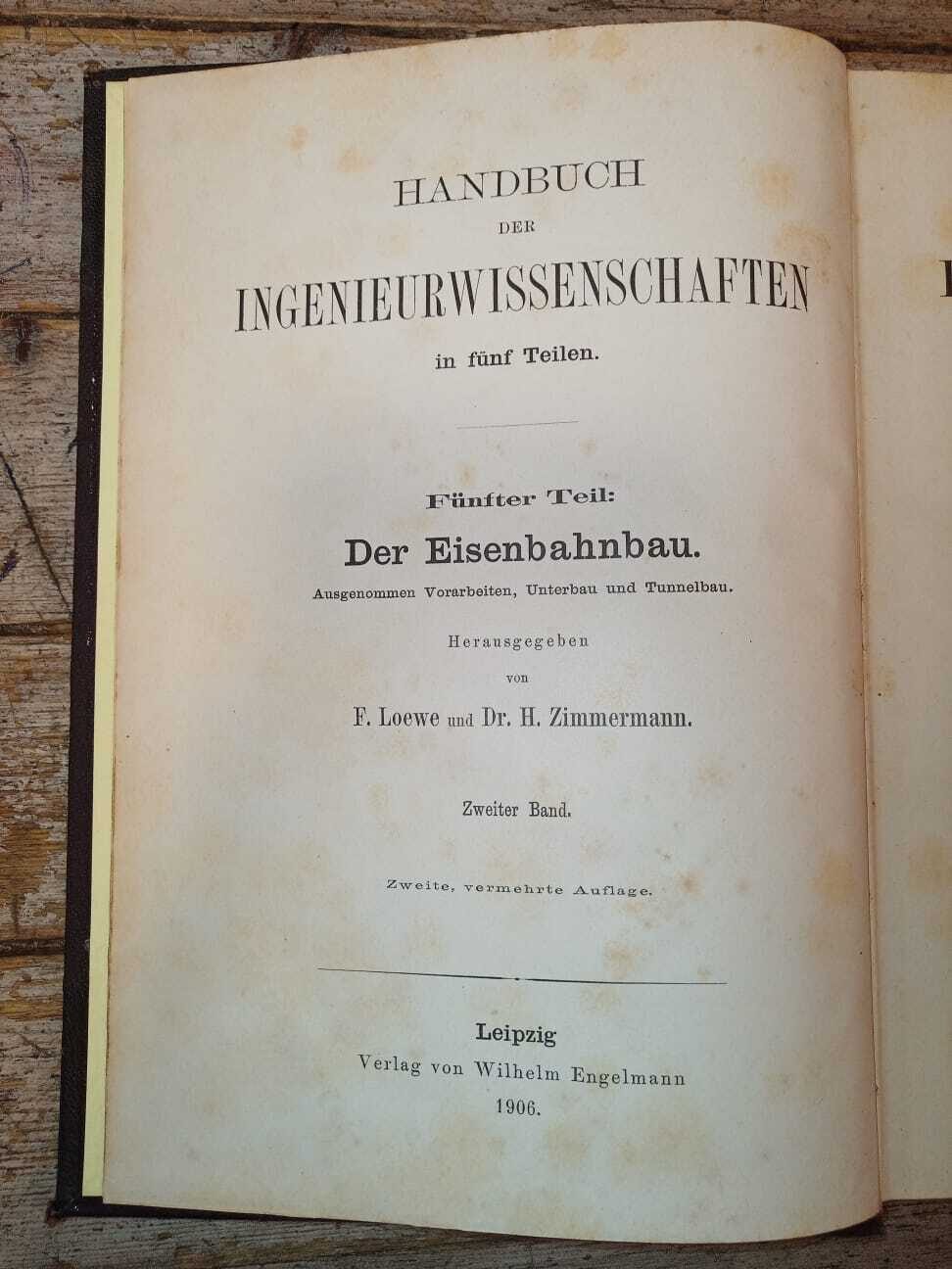 Handbuch der Ingenieurwissenschaften. V. II.