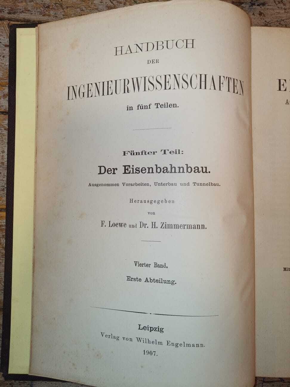 Handbuch der Ingenieurwissenschaften. V. IV.