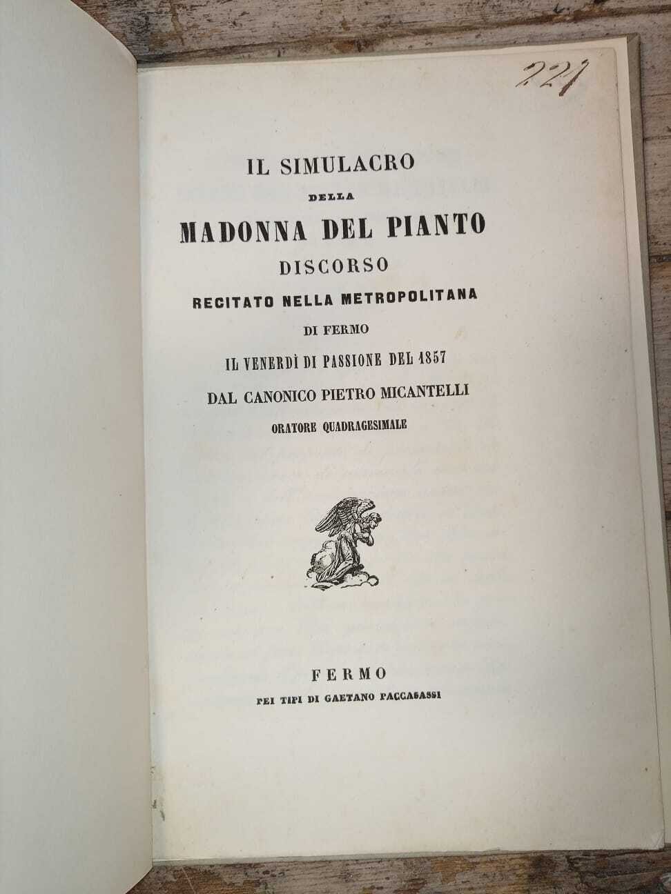Il simulacro della madonna del pianto