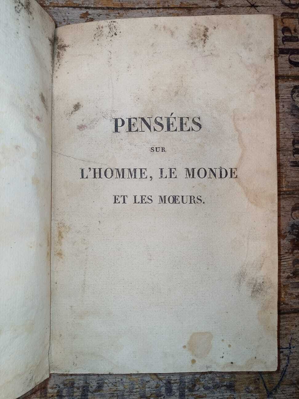 Pensées sur l'homme, le monde et les moeurs - immagine 2