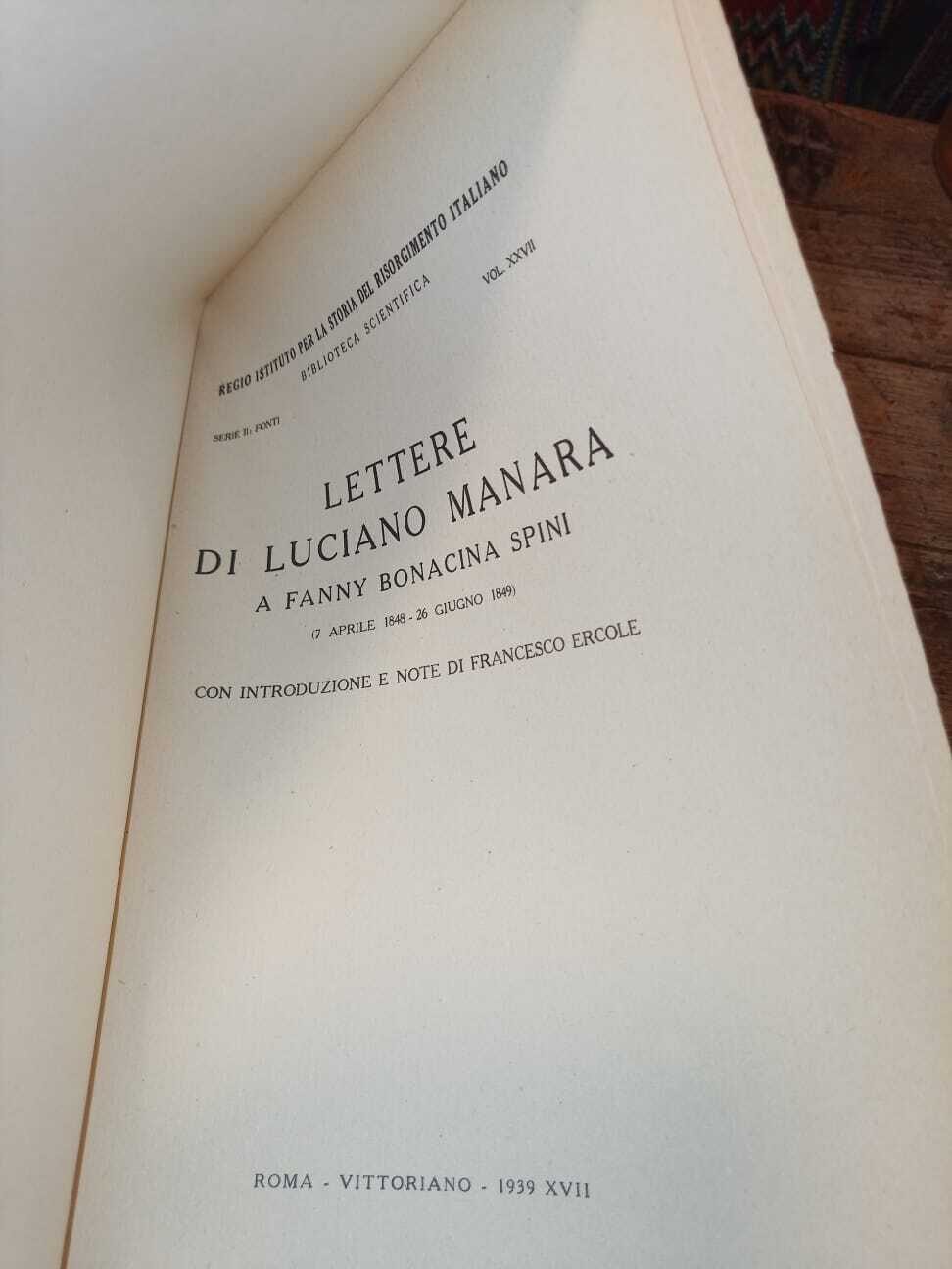 Lettere di Luciano Manara a Fanny Bonacina Spina - immagine 3