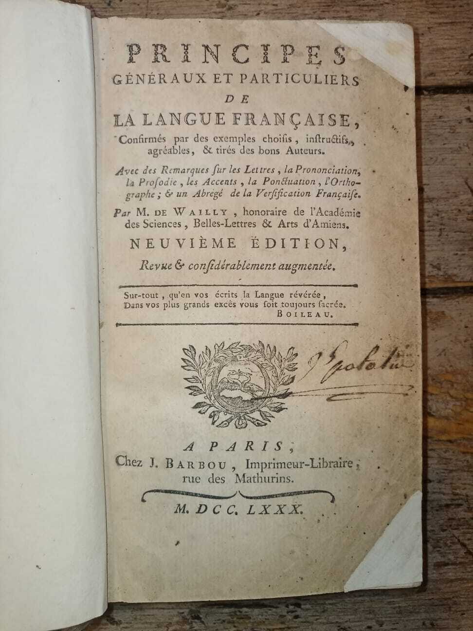 Principes générauz et particulieres de la langue française - immagine 2