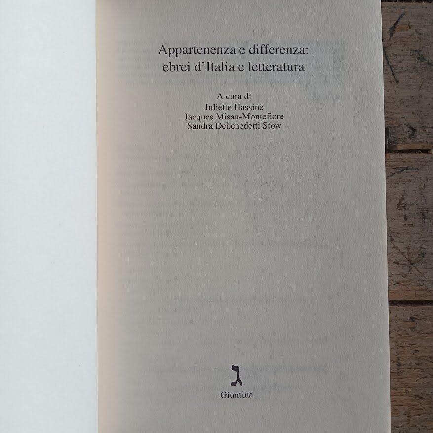 Lotto 3 libri edizioni Giuntina sull'ebraismo: Friedrich G. Friedmann, Da Cohen a Benjamin. Essere ebrei tedeschi - Il ritorno alla vita: vicende e diritti degli ebrei in Italia dopo la seconda guerra mondiale - Appartenenza e differenza: ebrei d'Italia e letteratura - immagine 9