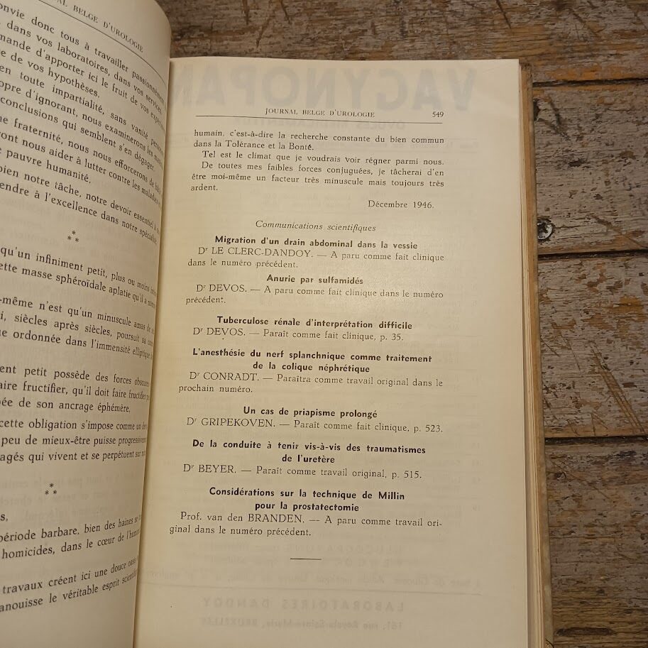 Journal belge d'Urologie (tome XV - annee 1946-1947) - immagine 6