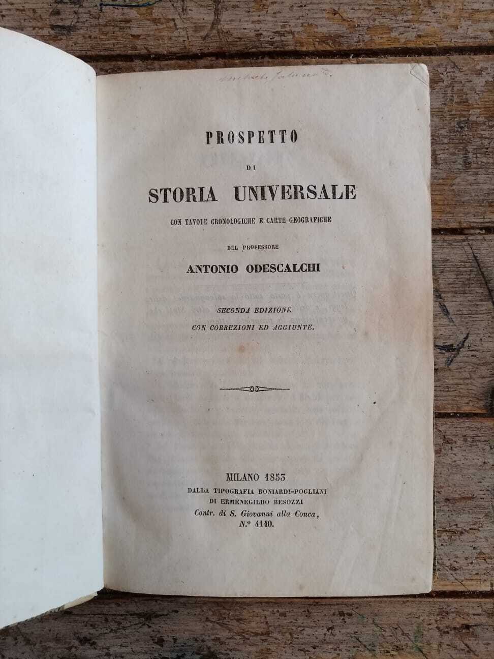 Prospetto di storia universale