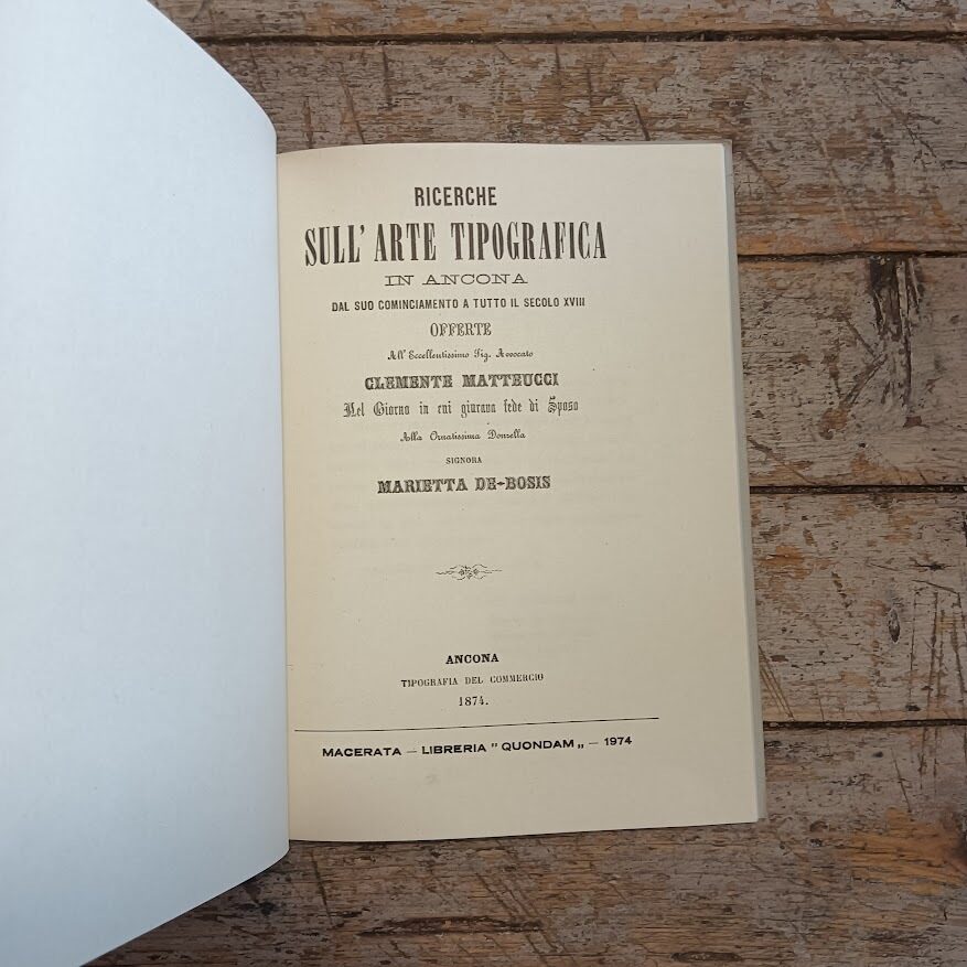 Ricerche sull'arte tipografica in Ancona dal suo cominciamento a tutto il secolo XVIII - immagine 3