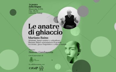 Presentazione per “La punta della lingua” del libro “Le anatre di ghiaccio” di Mariano Baino – 13 Giugno 2025 @Libreria Catap