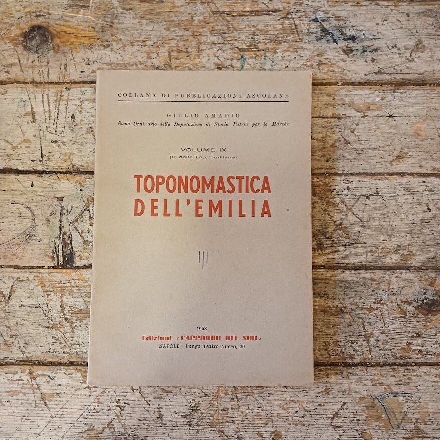 Toponomastica dell'Emilia vol. IX