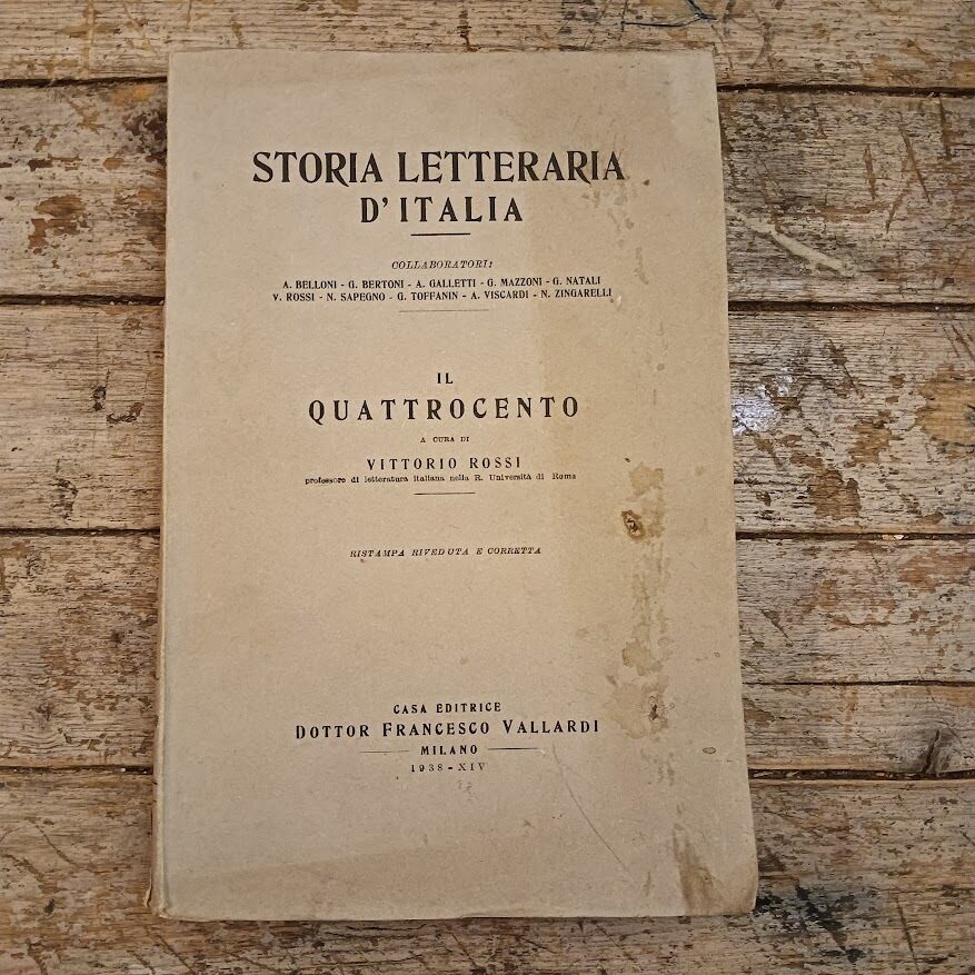 Storia letteraria d'Italia Il Quattrocento