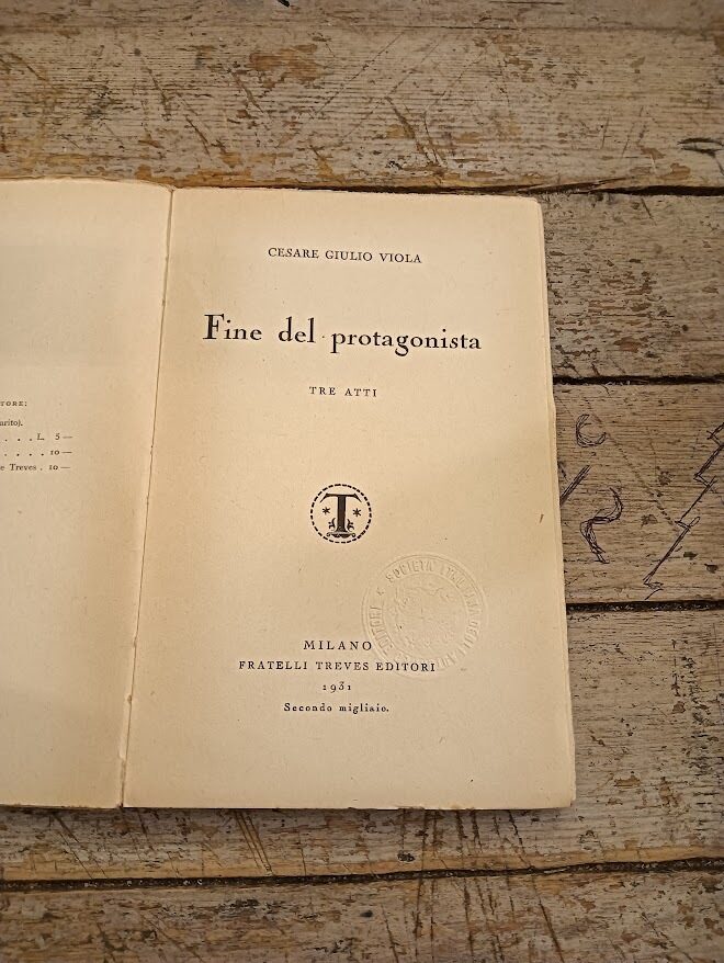 Fine del protagonista commedia in tre atti - immagine 2