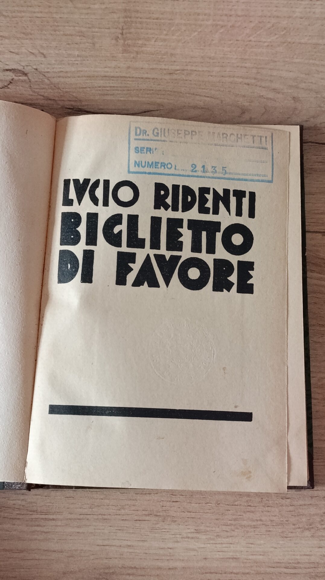 Biglietto di Favore