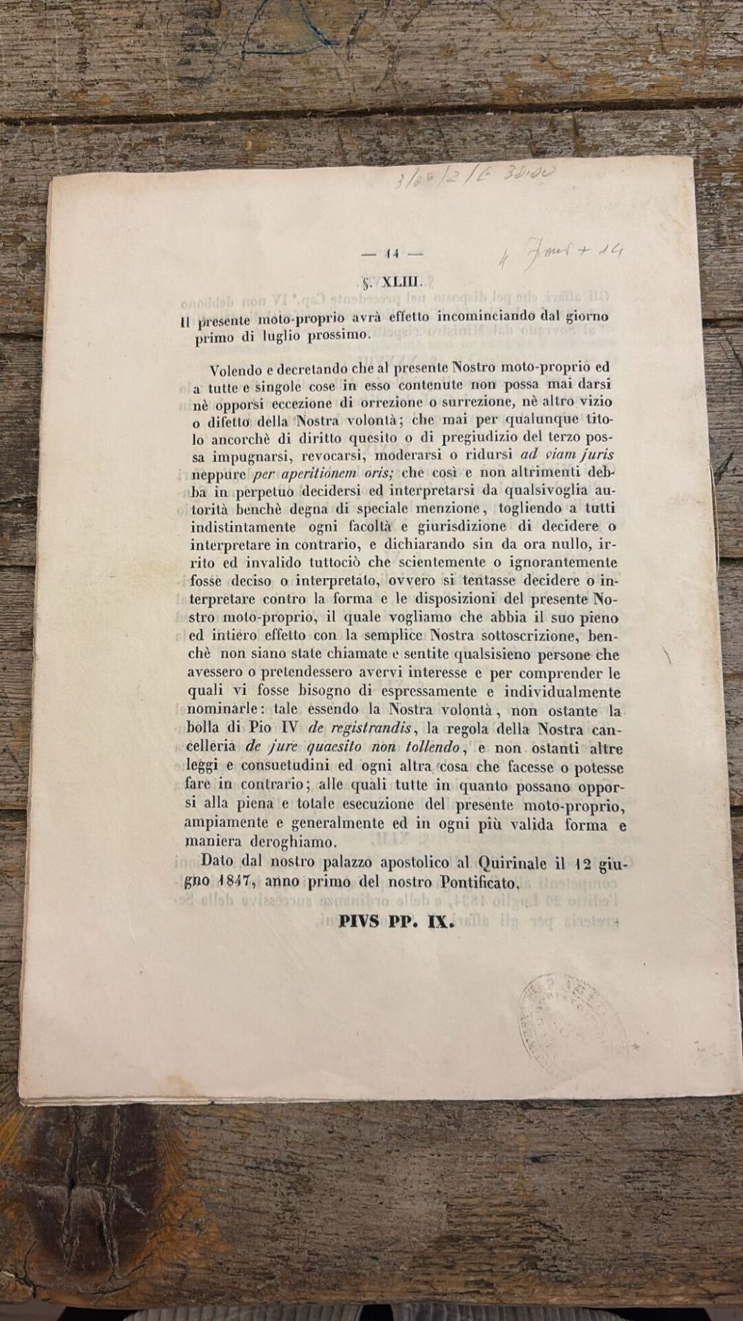 Moto - proprio della santità di nostro signore Papa Pio IX sul consiglio de' ministri - immagine 3