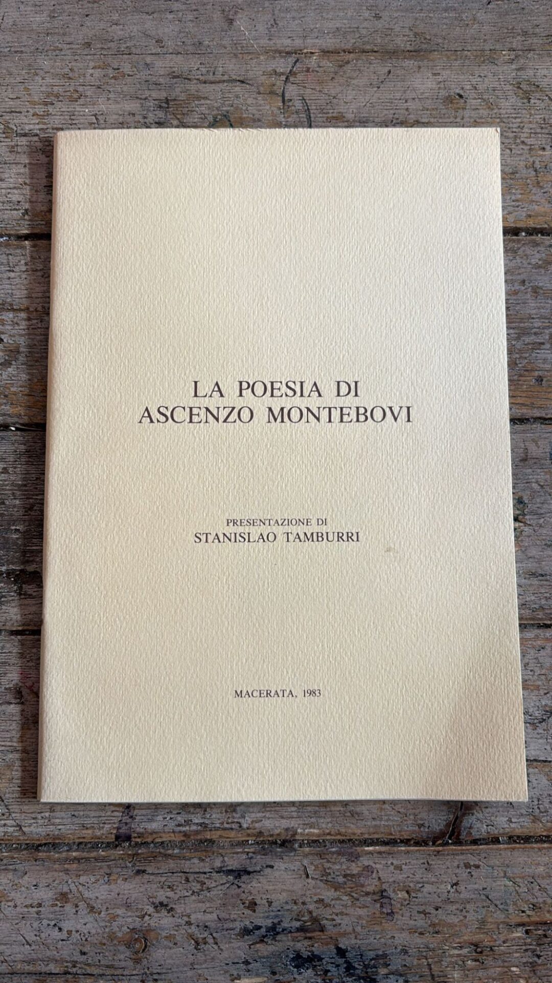 La poesia di Ascenzo Montebovi