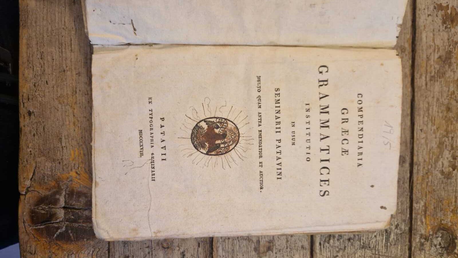 Compendiaria Graecae grammatices institutio in usum Seminarii patavini multo quam antea emendatior et auctior