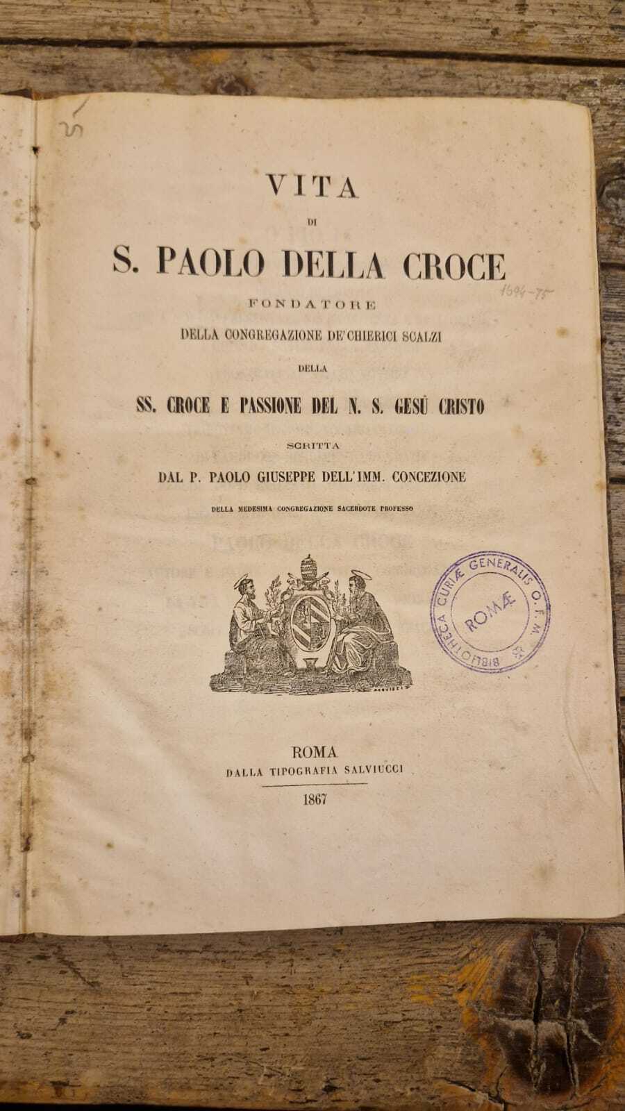 Vita di S. Paolo della Croce