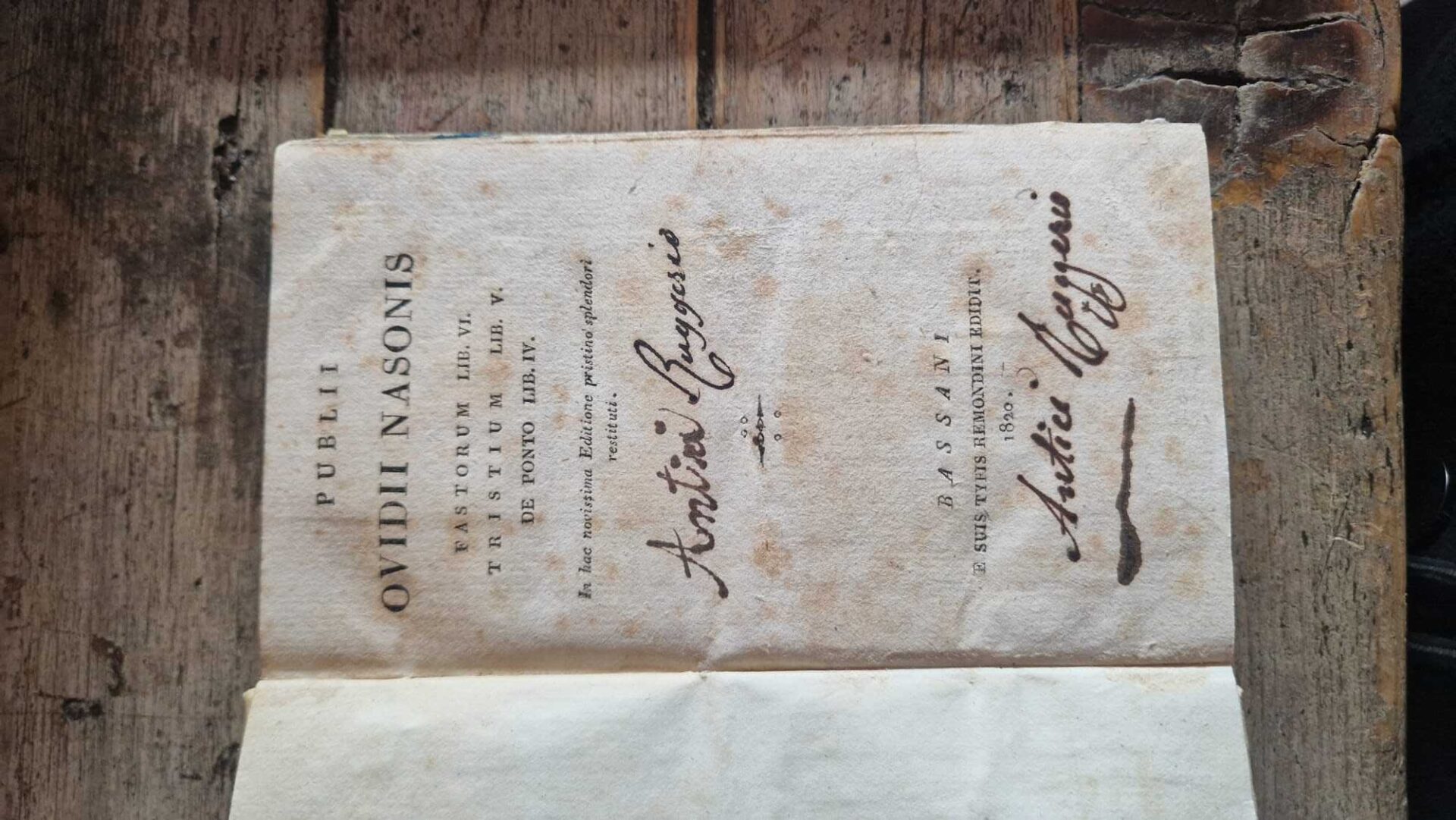 Fastorum lib. VI. Tristium lib. V. De Ponto lib. IV.
