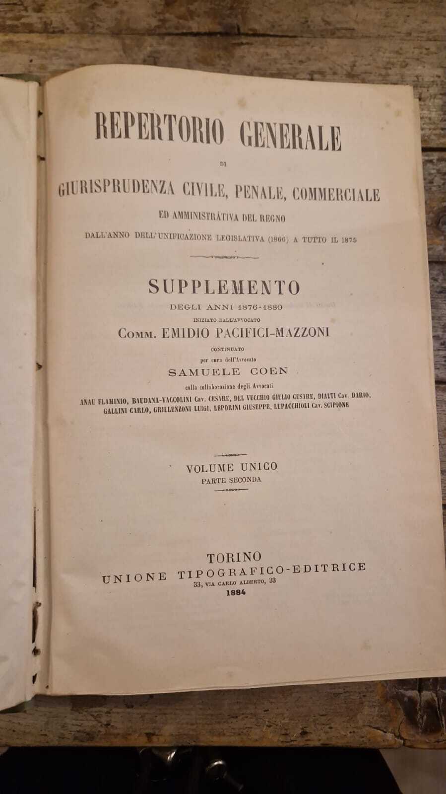 Repertorio generale di giurisprudenza civile, penale, commerciale (Vol.II)