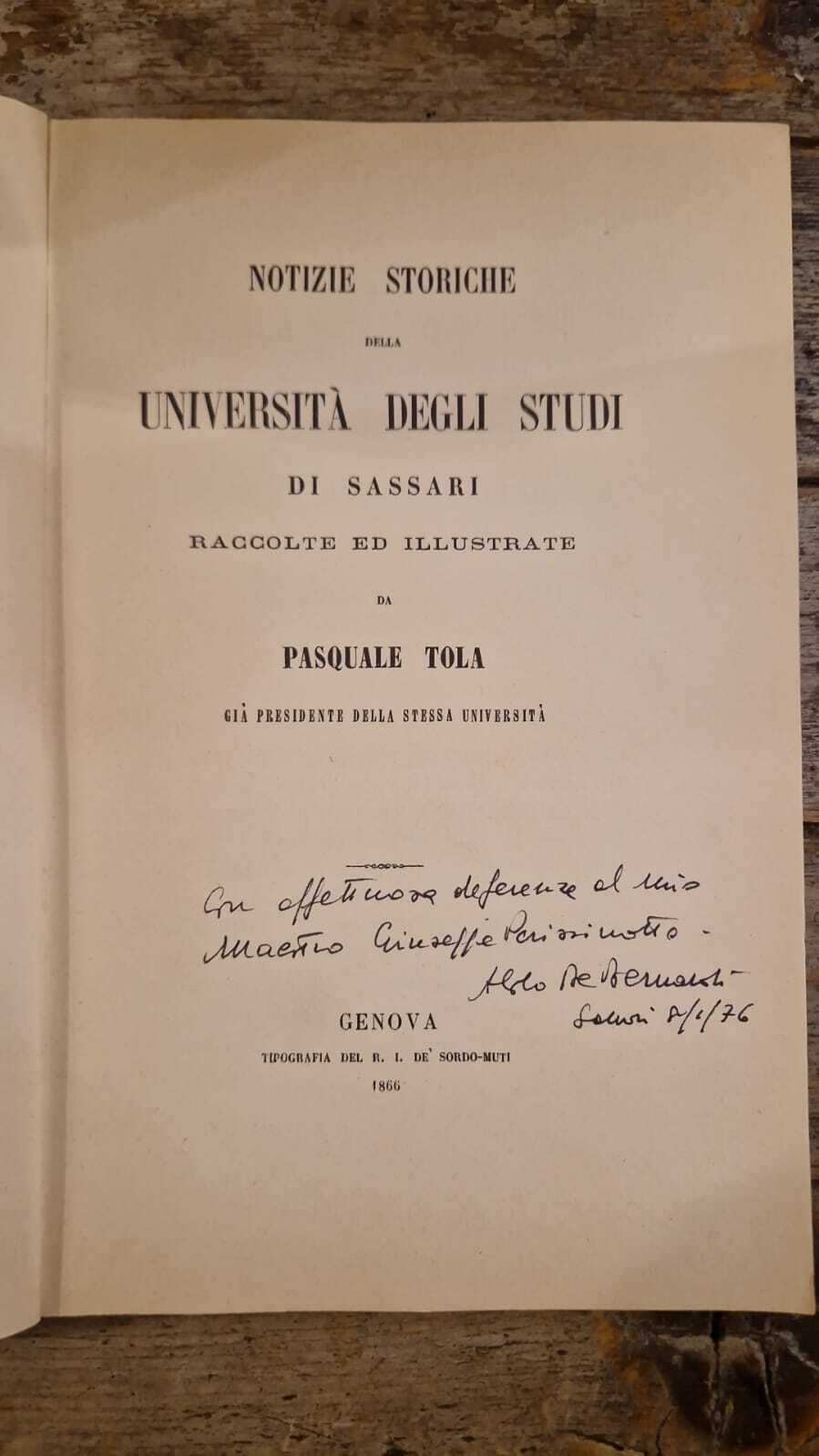 Notizie storiche della università degli studi di Sassari - immagine 4