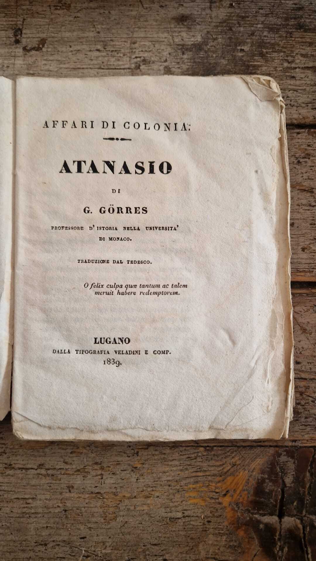 Affari di Colonia: Atanasio