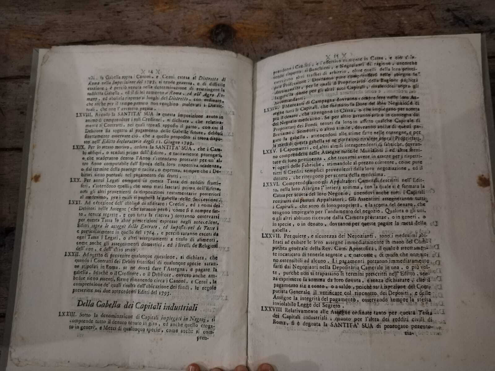 Regolamenti approvati dalla santità di nostro signore Papa Pio Sesto - immagine 3