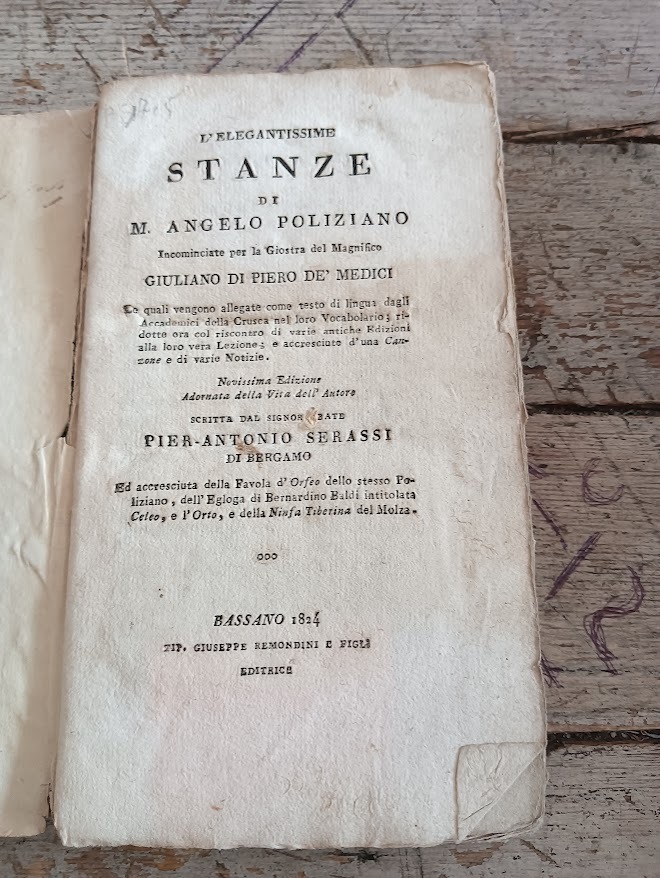 l'elegantissime stanze di M.Angelo Poliziano incominciate per la Giostra del Magnifico Giuliano Di Pietro De'Medici scritta dal Signore Abate Pier-Antonio Serassi - immagine 3