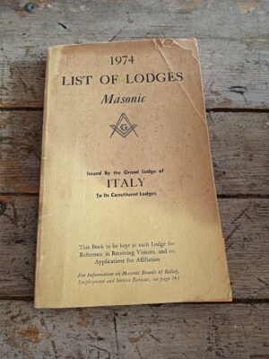 list of lodges issued by the Grand Lodge of Italy to its constituent lodges