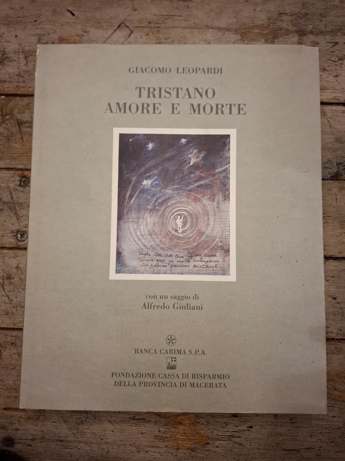 Giacomo Leopardi, Tristano Amore e morte