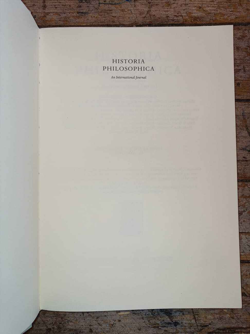 Historia Philosophica: An international journal 6 - immagine 2