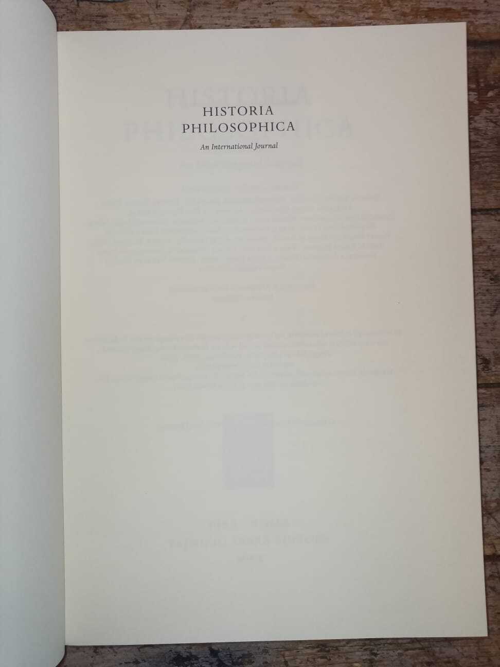 Historia Philosophica: An international journal 7 - immagine 2