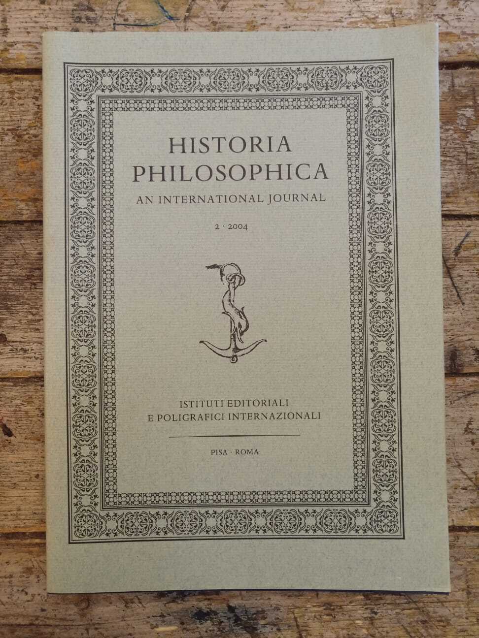 Historia Philosophica: An international journal 2