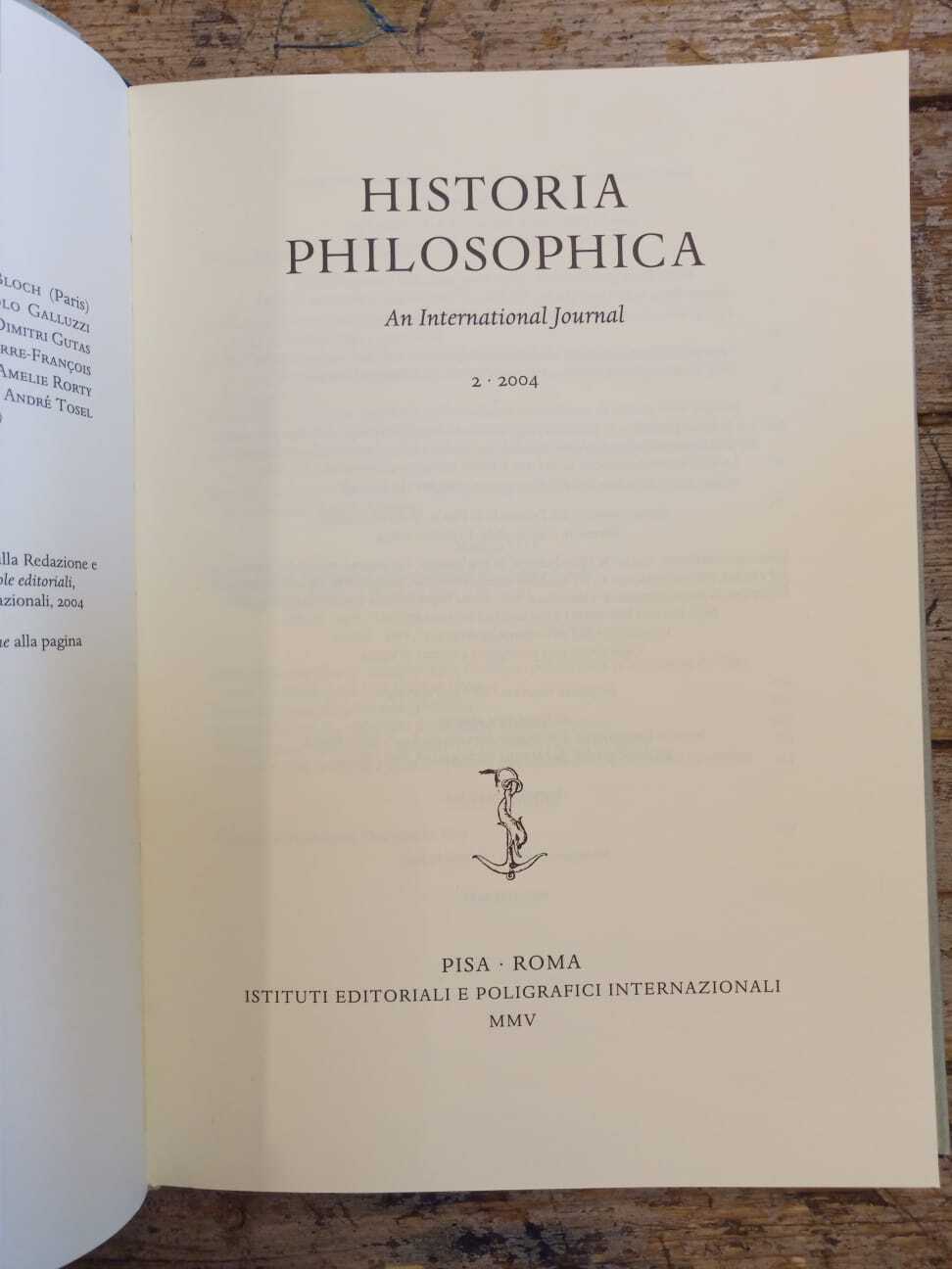 Historia Philosophica: An international journal 2 - immagine 3
