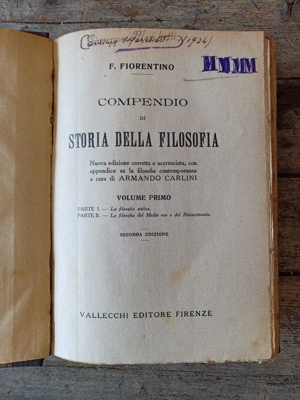 Compendio di storia della filosofia (3 volumi)