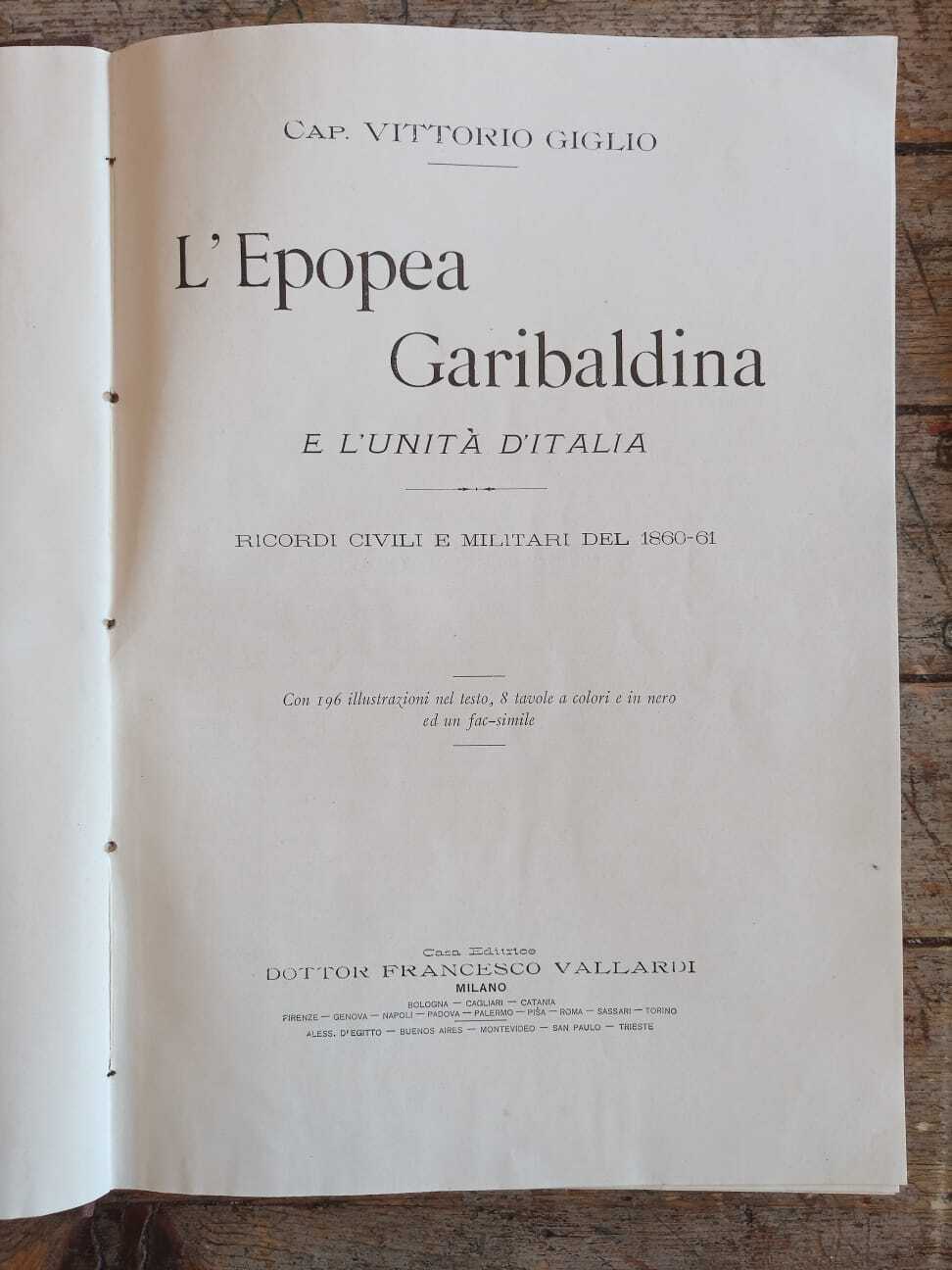 L'epopea Garibaldina e l'Unità d'Italia