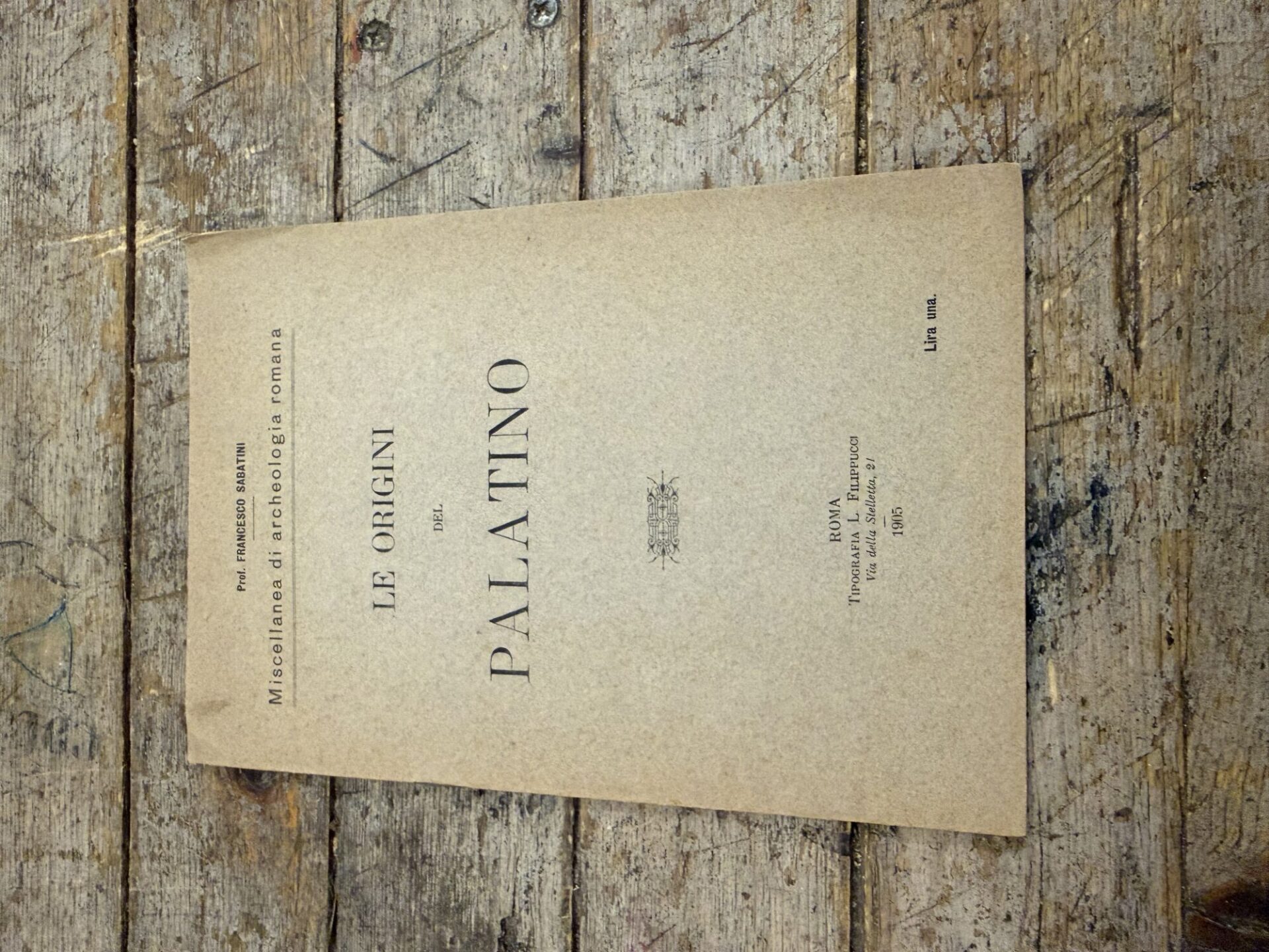 Le origini del palatino