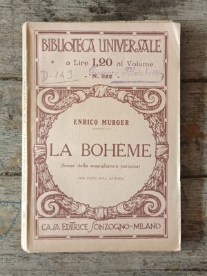 La Bohème (Scene della scapigliatura parigina)