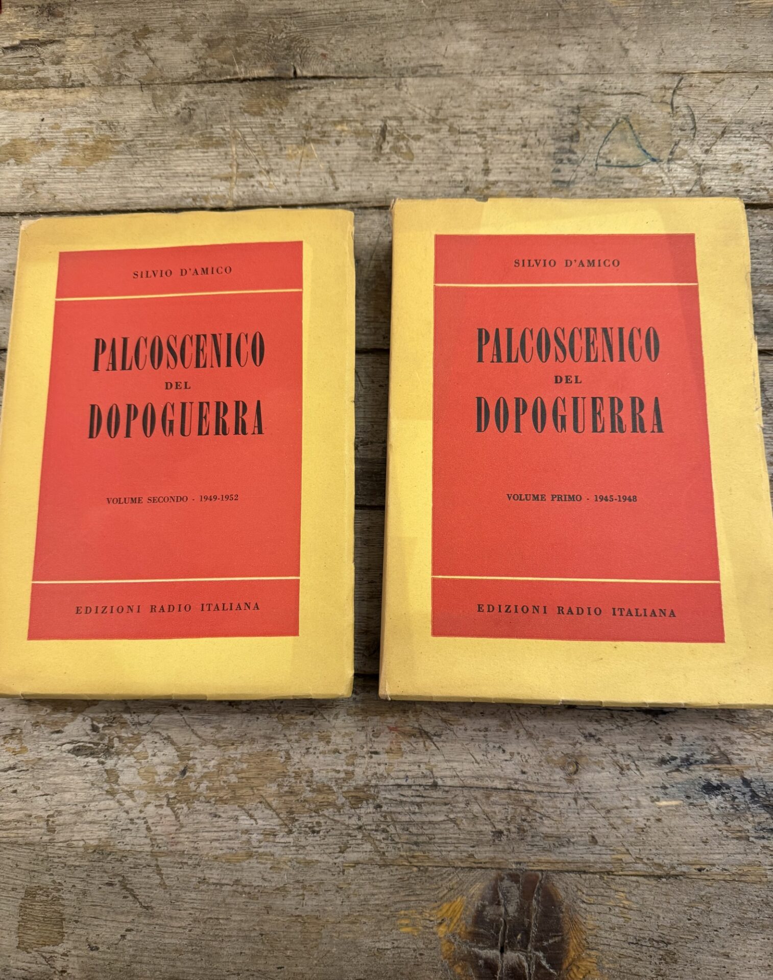 Palcoscenico del dopoguerra, vol. I (1945-48) e II (1949-52)