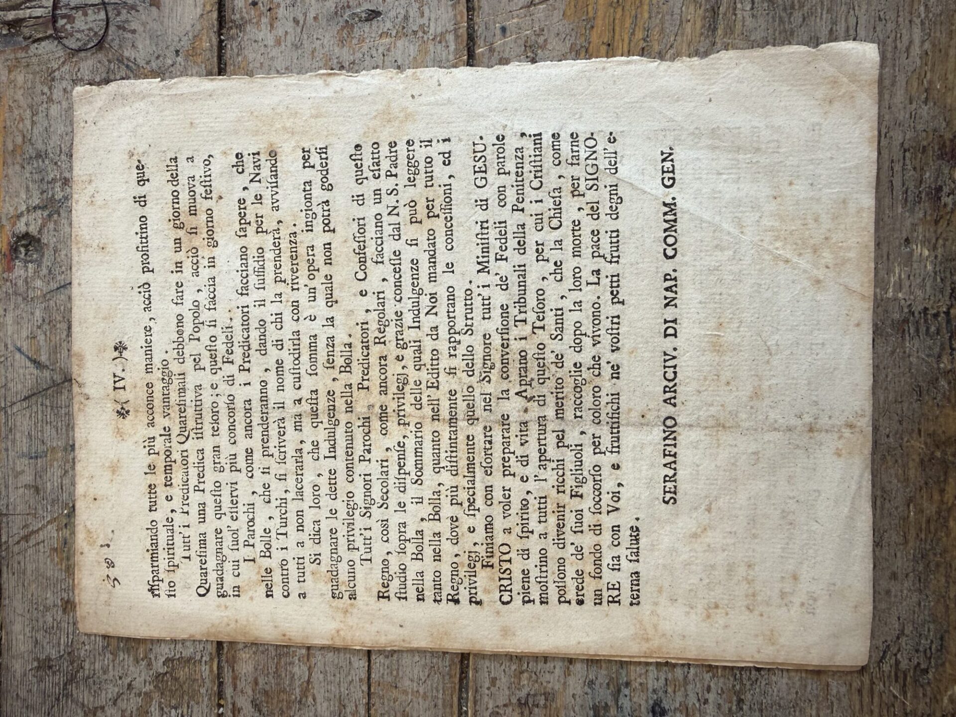 Arcivescovo napoletano. Istruzioni per gli Predicatori della Città, e Regno di Napoli nella pubblicazione dell'Ingulgenze della S. Crociata in quest'anno 1778 - immagine 2