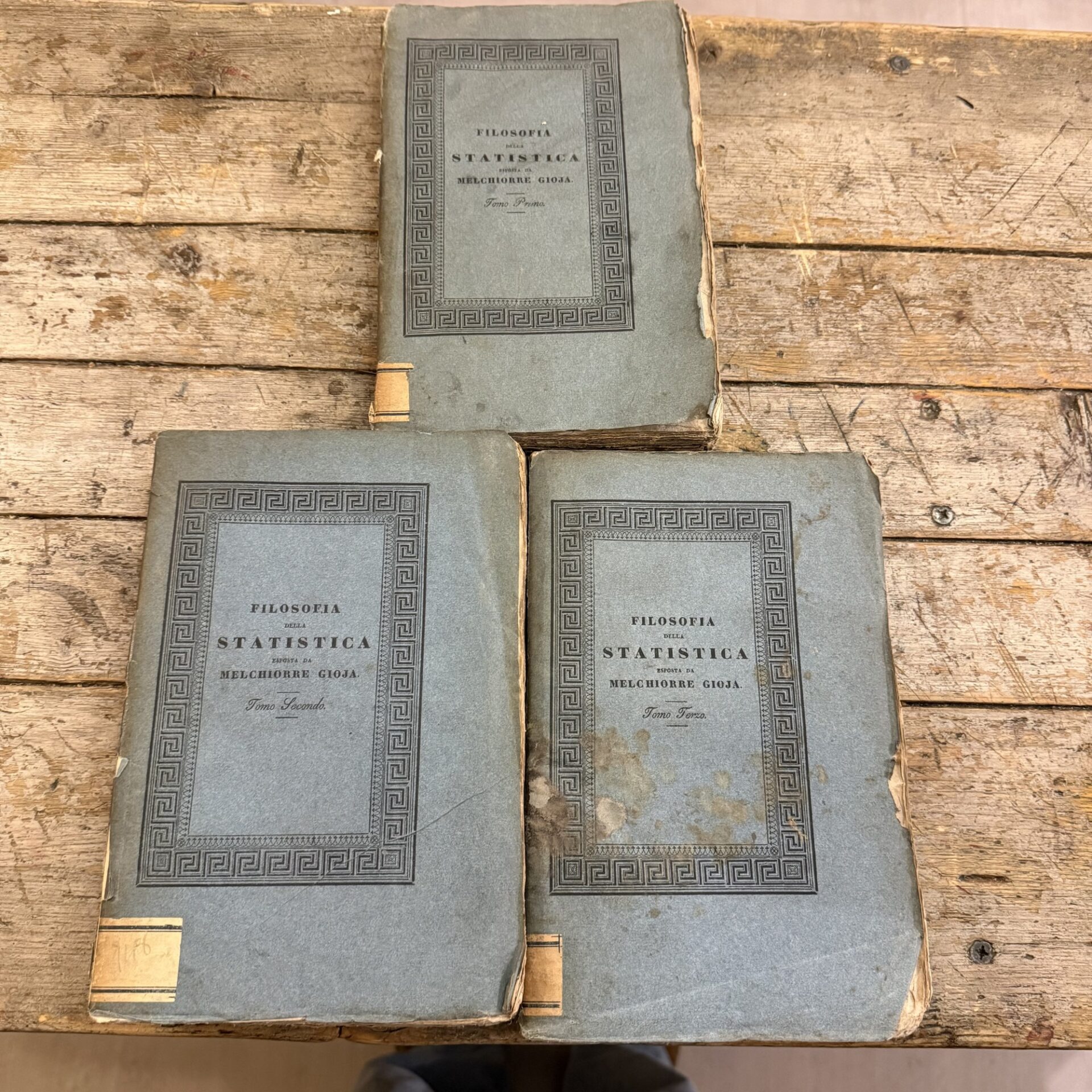 Filosofia della statistica, voll. I, II, III