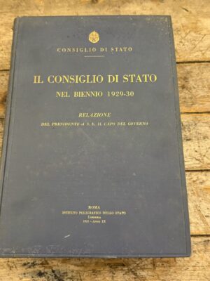 Il consiglio di Stato nel biennio 1929-30