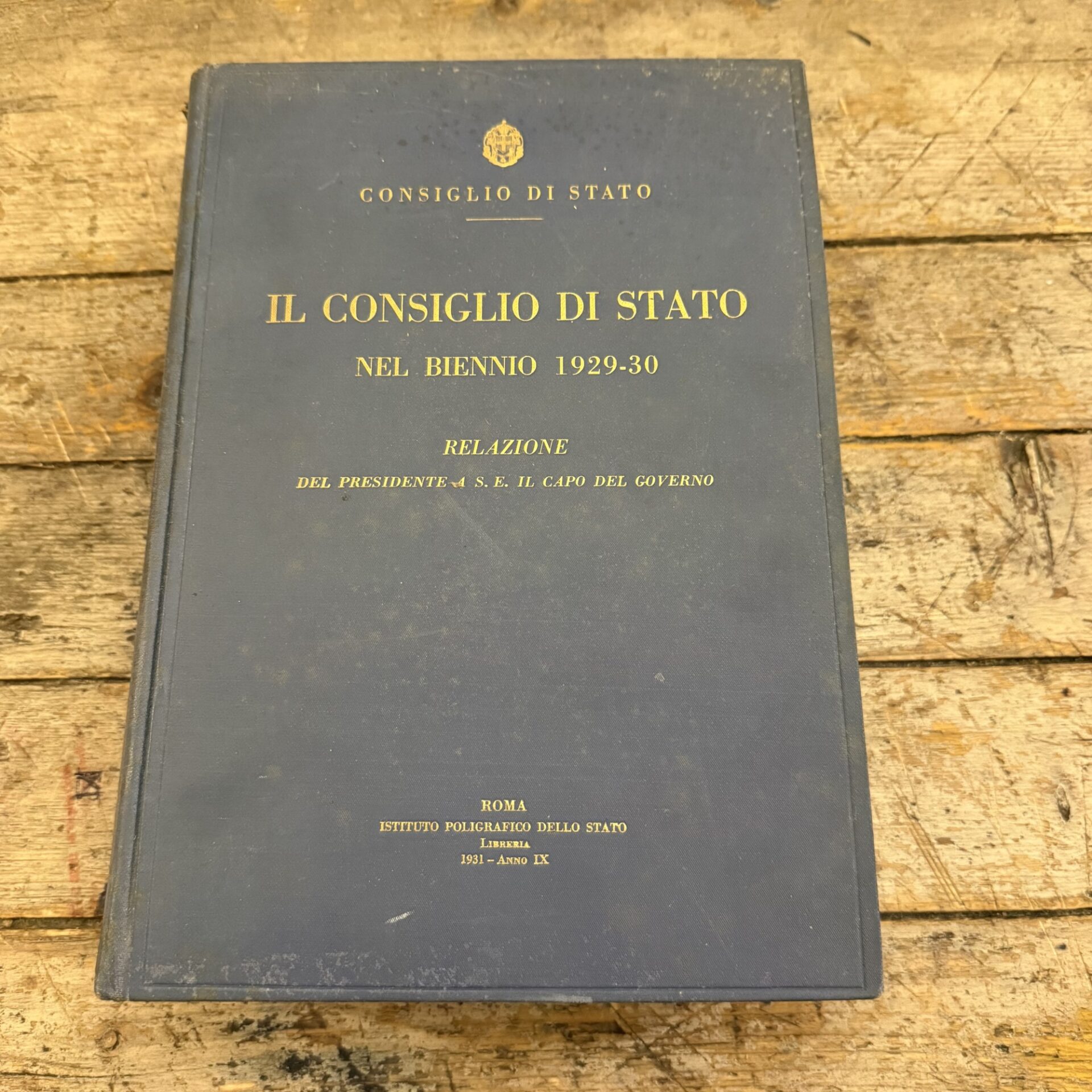 Il consiglio di Stato nel biennio 1929-30