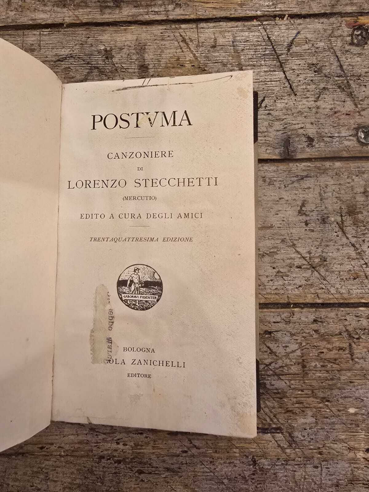 Postuma-Canzoniere