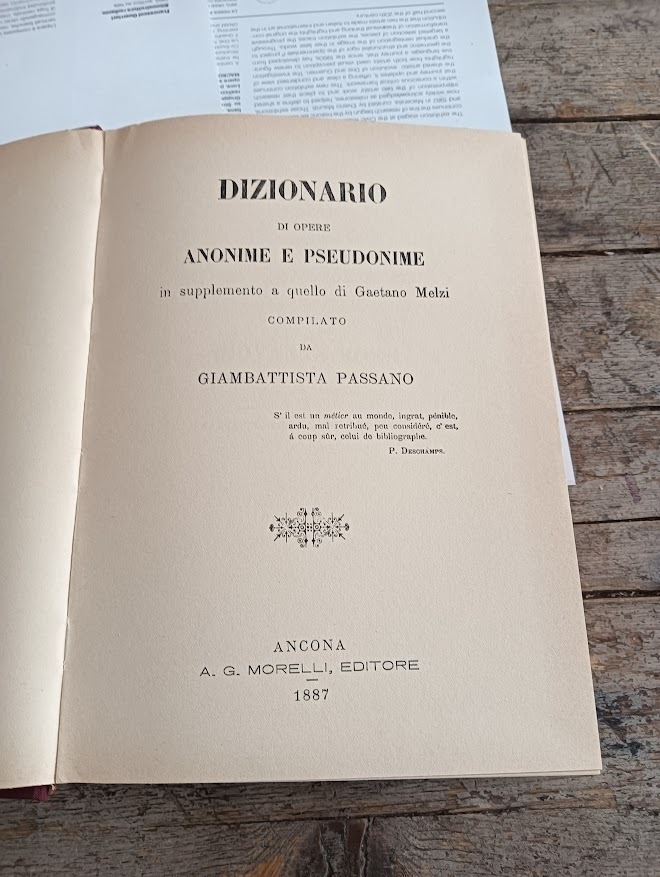 Dizionario di opere anonime e pseudonime in supplemento a quello di Gaetano Melzi - immagine 2