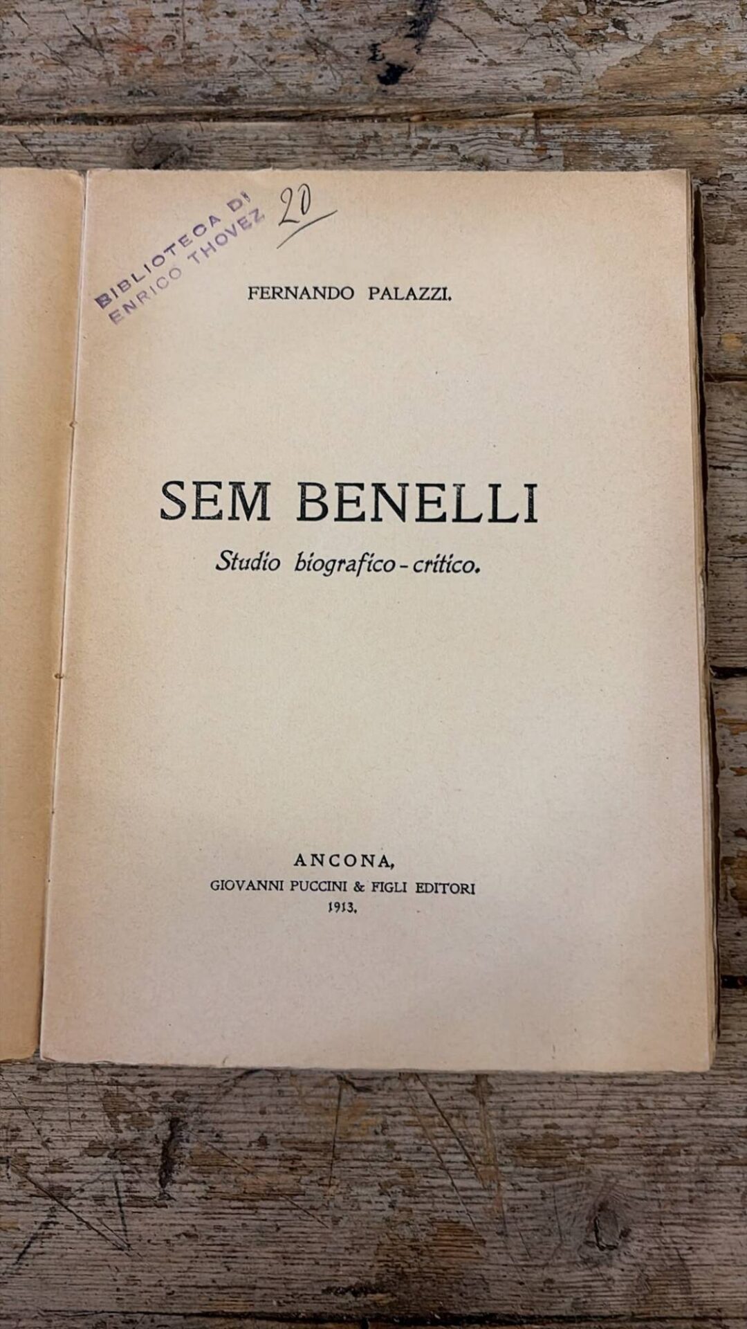 Sem Benelli. Studio biografico critico - immagine 5